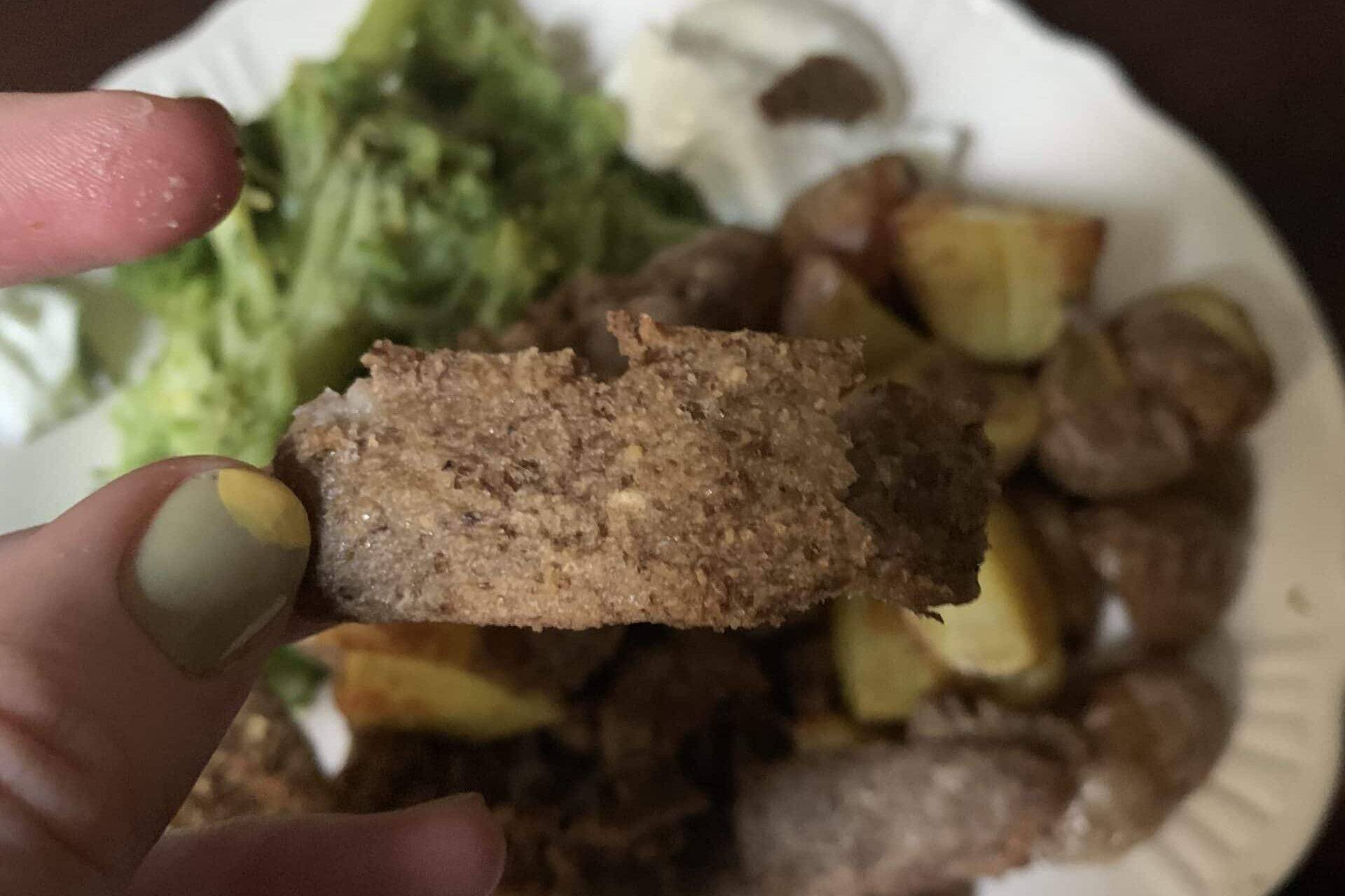 Braune Linsen Tofu